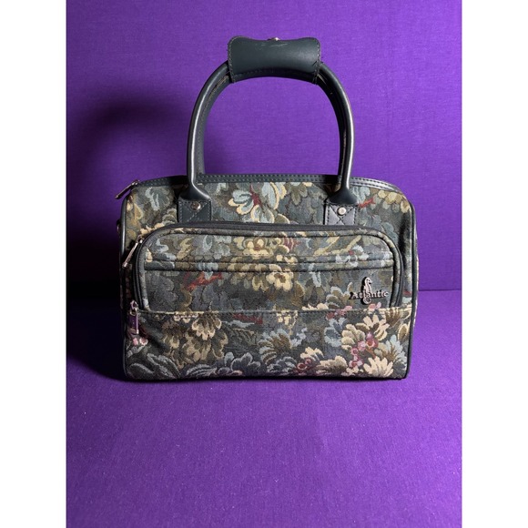 Atlantic Tapestry Floral Tote Bag Cosmetic Travel Pouch Organizer Duffle - Picture 2 of 10